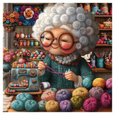 Grandma’s Knitting World  Jigsaw Puzzle 1000 Pieces